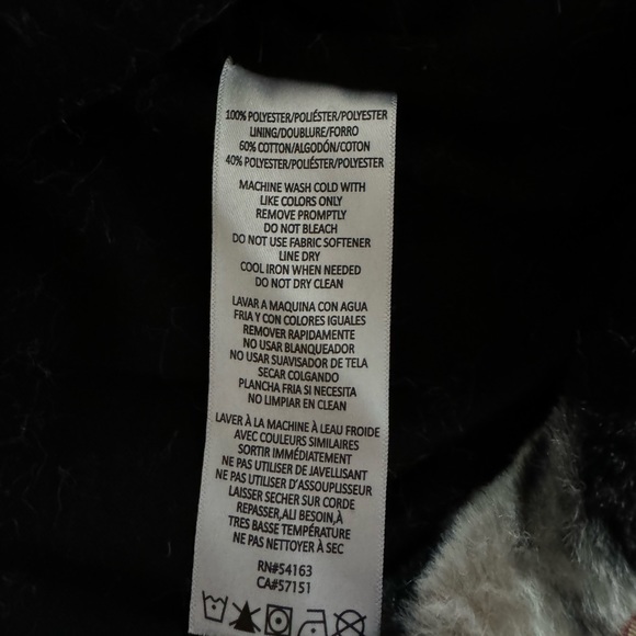 Calvin Klein Performance Zebra Print Fuzzy Half Zip Pull-Over Jacket Size M - Picture 5 of 11